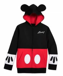 Disney Child Zip Hoodie - Mickey Mouse Costume With Ears