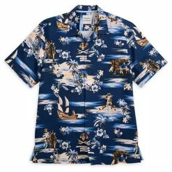 Disney Tommy Bahama Shirt For Men - Pirates Of The Caribbean - Silk