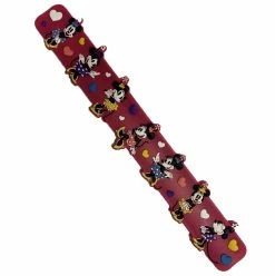 Disney Silicone Slap Bracelet - Minnie Mouse With Hearts - Pink