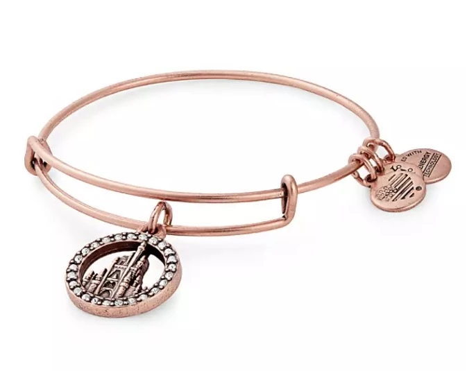 Disney Alex & Ani Bracelet - Fantasyland Castle - Rose Gold