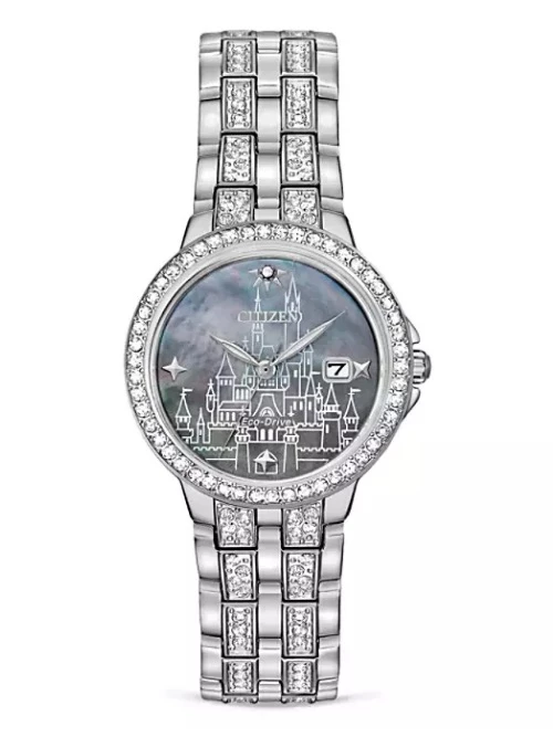 Disney Wrist Watch - Citizen Eco-Drive - Fantasyland Castle - Silver