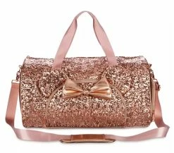 Disney Loungefly Duffel Bag - Minnie Sequin - Briar Rose Gold