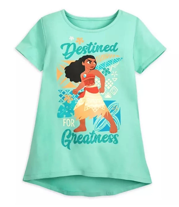 Disney Shirt For Girls - Moana - Destined For Greatness