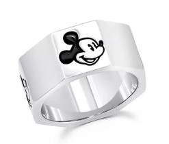 Disney Crislu Ring For Men - Mickey Mouse - Octagonal
