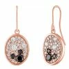 Disney Rebecca Hook Earrings - Mickey Mouse Rose Gold Oval