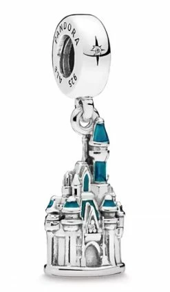 Disney Pandora Charm - Cinderella Castle - Silver & Icy Blue