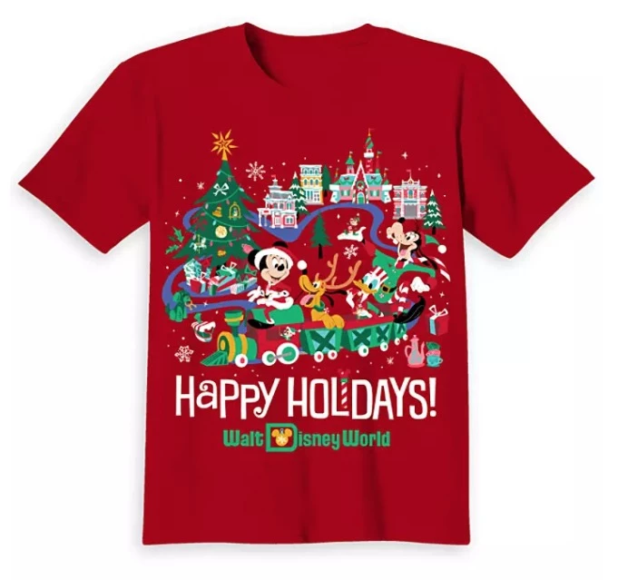 Disney Child T-Shirt - Happy Holidays - Mickey & Friends