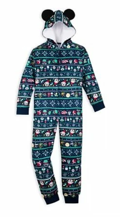 Disney Boys Pajamas Bodysuit - Holiday Mickey Mouse - Blue