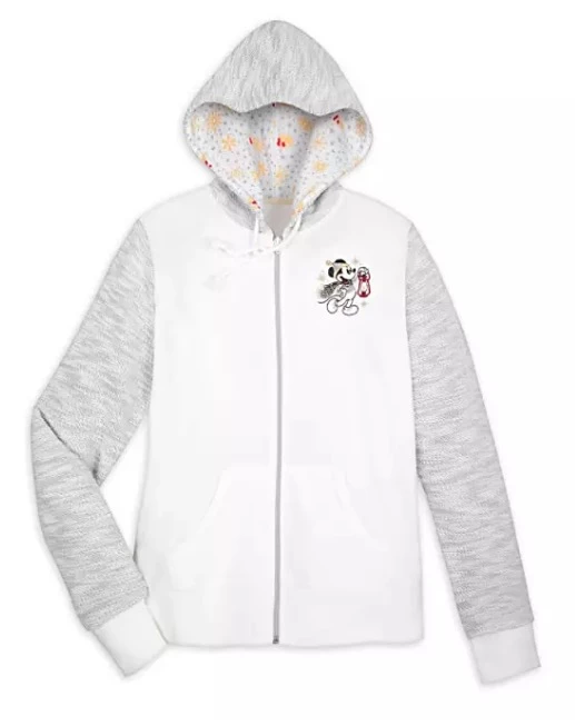 Disney Zip Hoodie - Holiday Mickey And Minnie - Silver & Gold