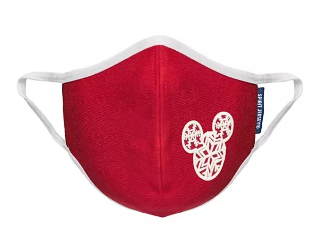 Disney Face Mask - Holiday Mickey Mouse Icon Snowflake