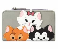 Disney Loungefly Wallet - Disney Cats - Gray