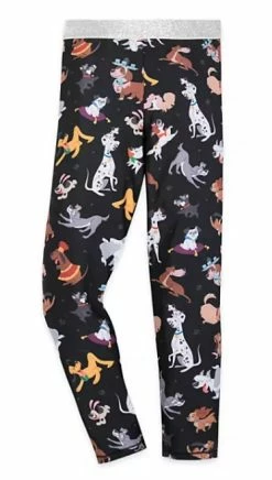 Disney Leggings For Girls - Disney Dogs - Black