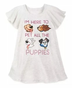 Disney Shirt For Girls - I'm Here To Pet All The Puppies