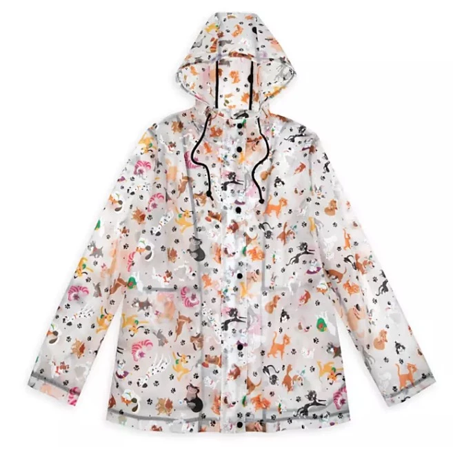 Disney Rain Jacket For Women - Reigning Cats And Dogs
