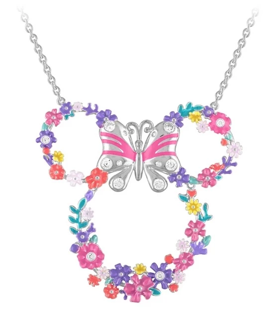 Disney Rebecca Hook Necklace - Minnie Mouse Floral Icon