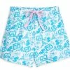 Disney Lounge Shorts For Women - Walt Disney World - Blue & White