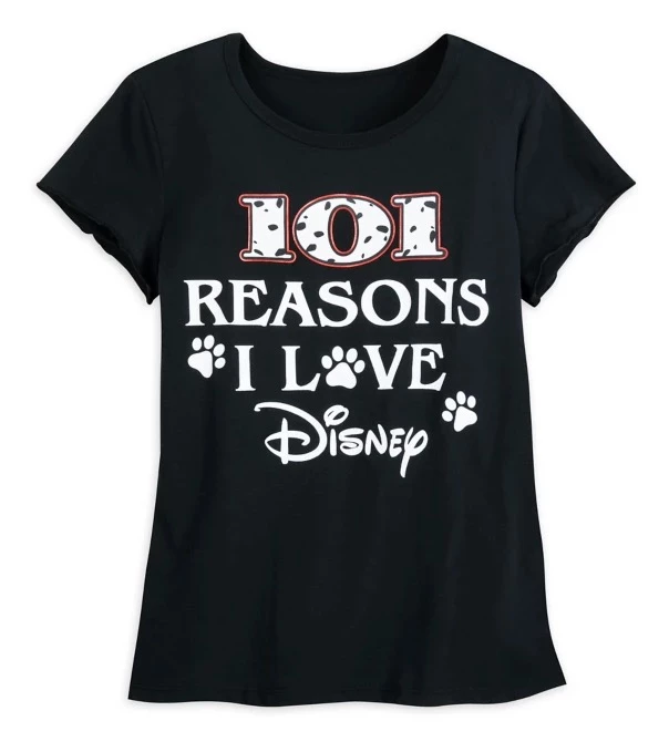 Disney T-Shirt For Women - 101 Reasons I Love Disney