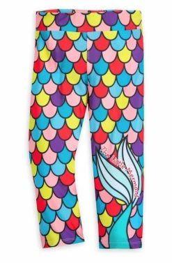 Disney Capri Leggings For Girls - The Little Mermaid - Tail