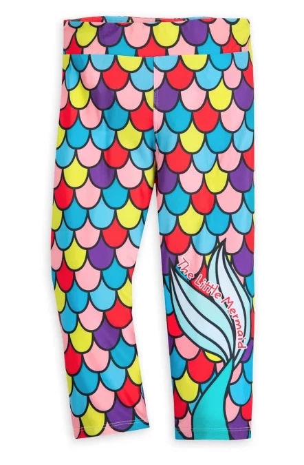 Disney Capri Leggings For Girls - The Little Mermaid - Tail