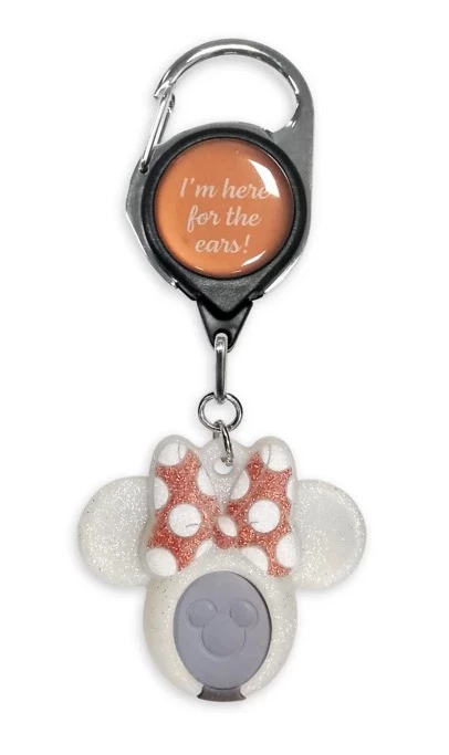 Disney Retractable MagicKeepers Clip - Minnie Bow - Silver