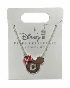 Disney Necklace - Minnie Mouse Icon - Initial