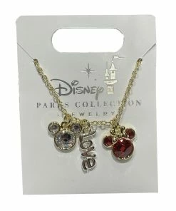 Disney Necklace - Mickey, Minnie, And Love Charm