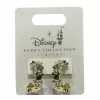 Disney Hoop Earrings - Mickey Mouse Icons & Crystals - Gold