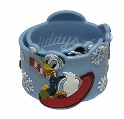 Disney Slap Bracelet - Holiday Mickey & Friends - Blue
