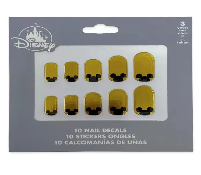 Disney Nail Decal Set - Mickey Mouse Icon Gold