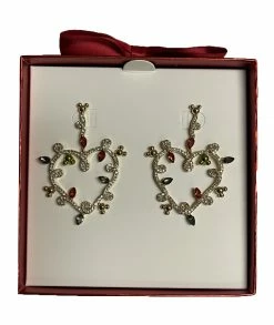 Disney BaulberBar Earrings - Holiday Mickey Mouse Hearts