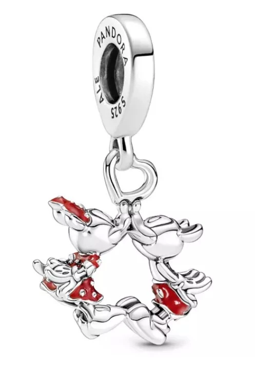 Disney Pandora Charm - Mickey And Minnie Kissing