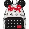 Disney Loungefly Backpack - Minnie Polka Dot - Black & White