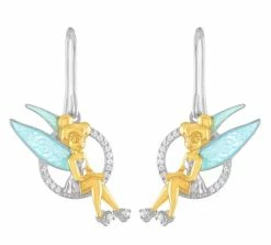 Disney Rebecca Hook Earrings - Tinker Bell Seated