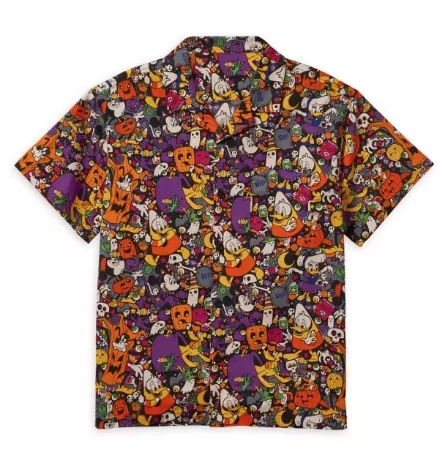 Disney Button Up Shirt For Adults - 2022 Halloween - Mickey & Friends