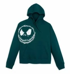 Disney Pullover Hoodie For Adults - Jack Skellington - Green