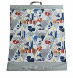 Disney Drawstring Bag - Mickey Mouse And Castle - Gray