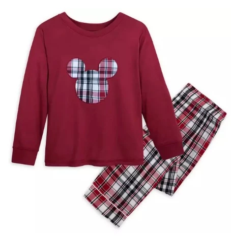 Disney Kids Sleep Set - Holiday Mickey Mouse - Plaid