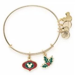 Disney Alex & Ani Bracelet - 2022 Mickey Mouse Christmas Bangle