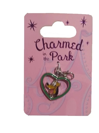 Disney Dangle Charm - Charmed In The Park - Pluto Heart Spinner