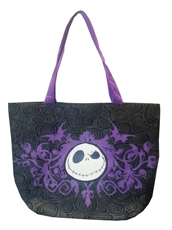 Disney Tote Bag - Jack Skellington Face - Purple & Black