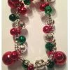 Disney Stretchy Bracelet - Christmas Mickey Mouse Icons And Bells